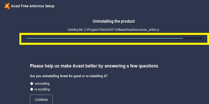 how to uninstall avast free antivirus