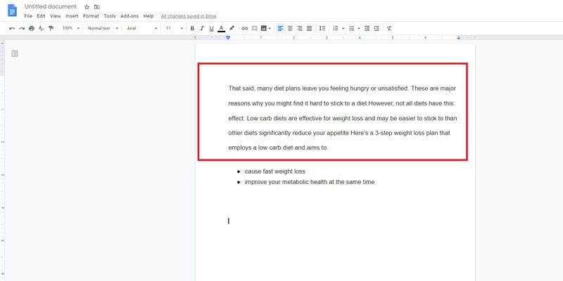 how to make 1 inch margins in google docs