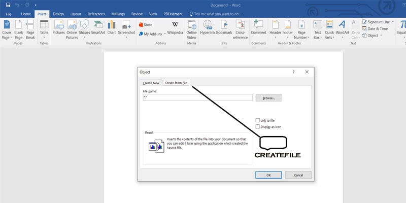 MICROSOFT OFFICE-PDF TO WORD DOC-createfile