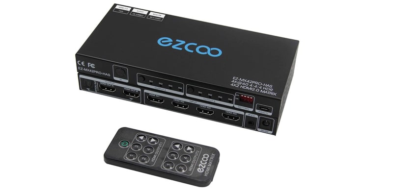 EZCOOTECH HDMI Matrix Switch 4x2