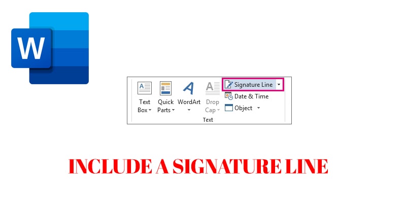 insert signature in word